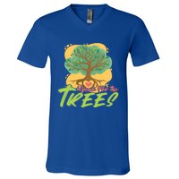 I Speak For The Trees Earth Day Love Gift V-Neck T-Shirt