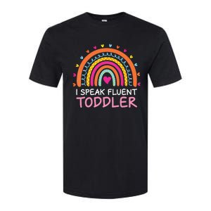 I Speak Fluent Daycare Provider Rainbow PreK Teacher Softstyle CVC T-Shirt