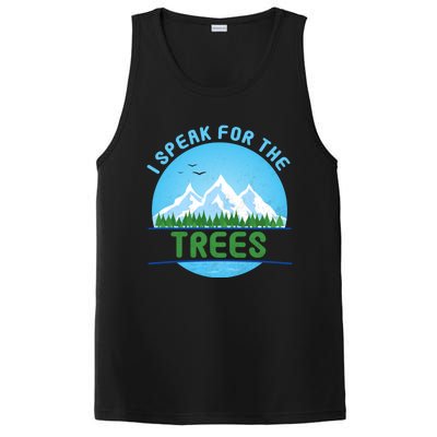 I Speak For Trees Earth Day Save Earth Inspiration Hippie Gift PosiCharge Competitor Tank