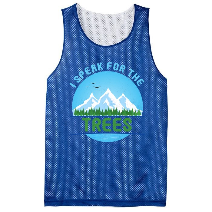 I Speak For Trees Earth Day Save Earth Inspiration Hippie Gift Mesh Reversible Basketball Jersey Tank