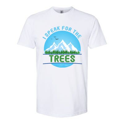 I Speak For Trees Earth Day Save Earth Inspiration Hippie Gift Softstyle CVC T-Shirt