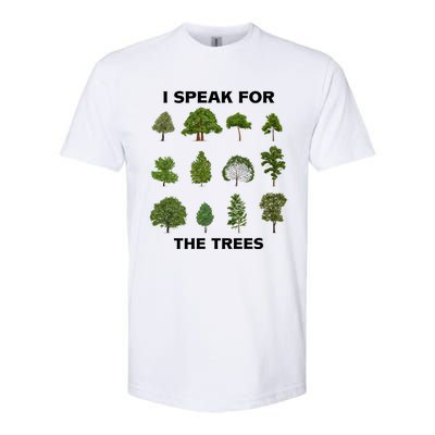 I Speak For Trees Earth Day Save Earth Inspiration Hippie Great Gift Softstyle CVC T-Shirt