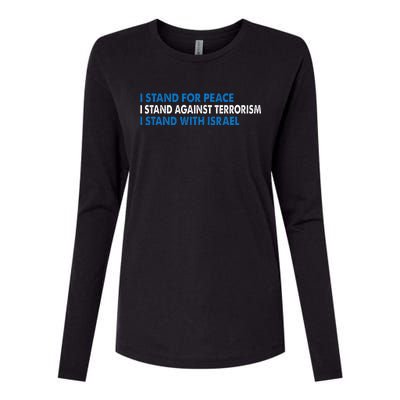 I stand for Peace I stand against terrorism Womens Cotton Relaxed Long Sleeve T-Shirt