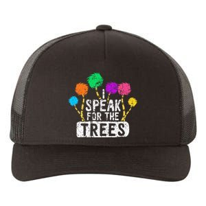 I Speak For Trees Earth Day Save Earth Awareness Hippie Yupoong Adult 5-Panel Trucker Hat