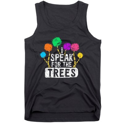 I Speak For Trees Earth Day Save Earth Awareness Hippie Tank Top