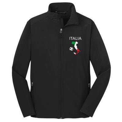 Italy Soccer Forza Azzurri Italian Italia Core Soft Shell Jacket