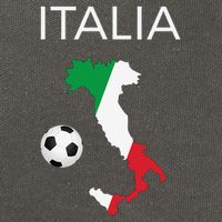 Italy Soccer Forza Azzurri Italian Italia Cotton Canvas Backpack