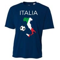 Italy Soccer Forza Azzurri Italian Italia Cooling Performance Crew T-Shirt