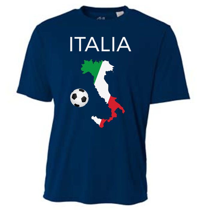 Italy Soccer Forza Azzurri Italian Italia Cooling Performance Crew T-Shirt