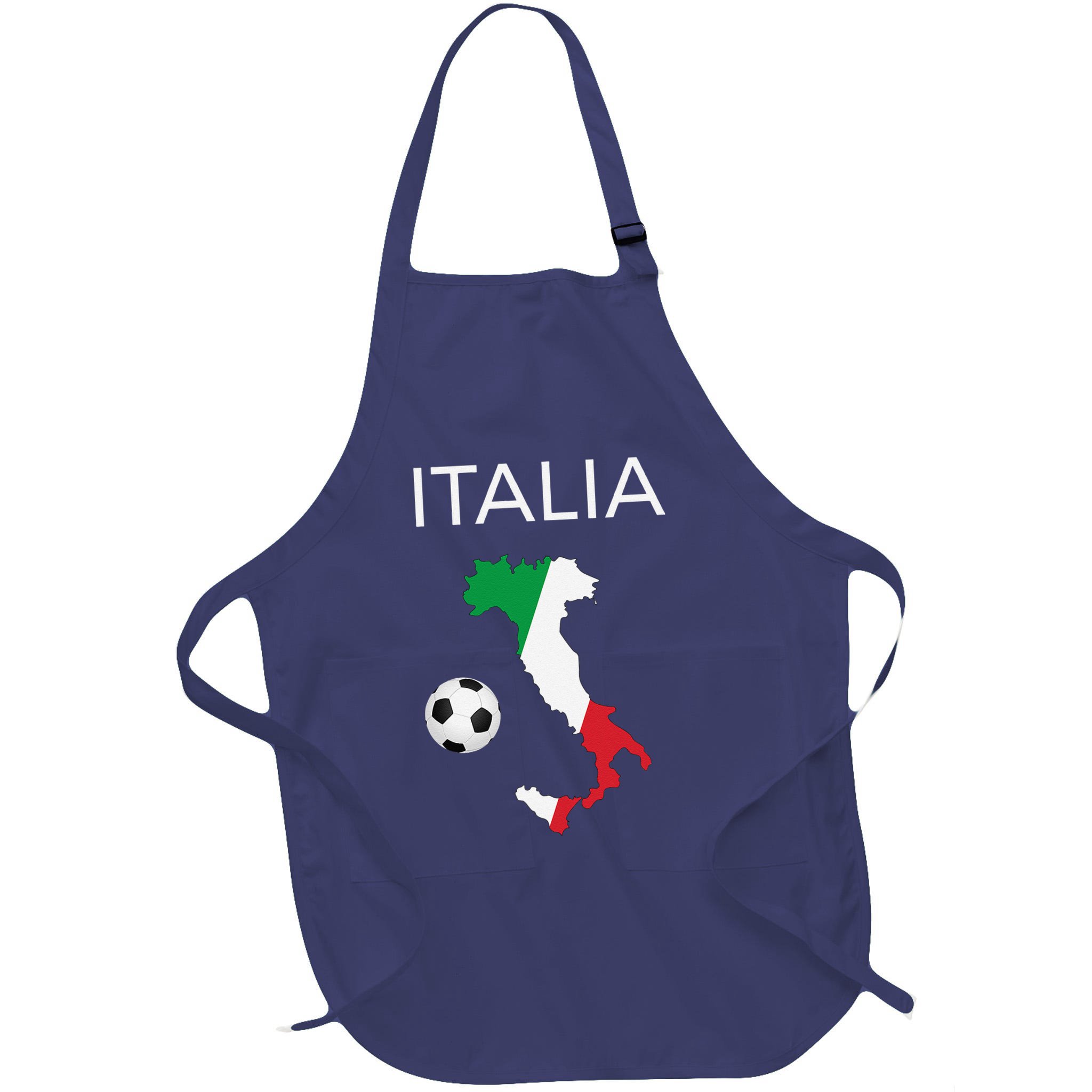 Italy Soccer Forza Azzurri Italian Italia Apron