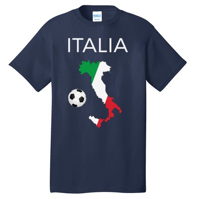 Italy Soccer Forza Azzurri Italian Italia Tall T-Shirt