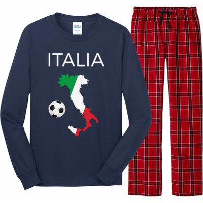 Italy Soccer Forza Azzurri Italian Italia Long Sleeve Pajama Set