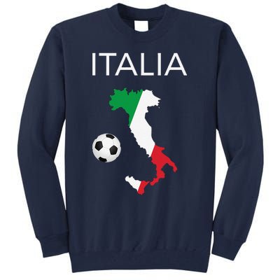 Italy Soccer Forza Azzurri Italian Italia Tall Sweatshirt