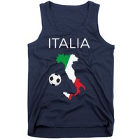 Italy Soccer Forza Azzurri Italian Italia Tank Top