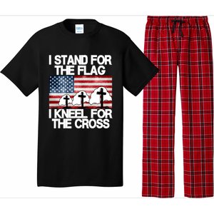 I Stand For The Flag I Kneel For The Cross Usa Patriotic Gift Pajama Set