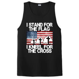 I Stand For The Flag I Kneel For The Cross Usa Patriotic Gift PosiCharge Competitor Tank