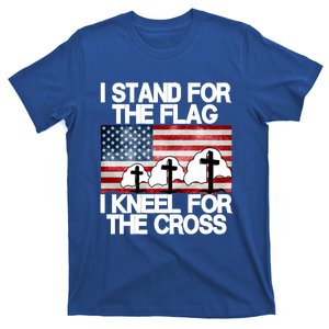 I Stand For The Flag I Kneel For The Cross Usa Patriotic Gift T-Shirt