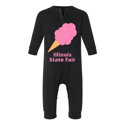 Illinois State Fair Pink Cotton Candy County Fair Infant Fleece One Piece