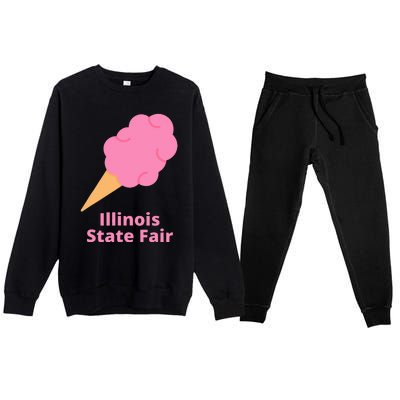 Illinois State Fair Pink Cotton Candy County Fair Premium Crewneck Sweatsuit Set