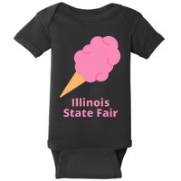 Illinois State Fair Pink Cotton Candy County Fair Baby Bodysuit