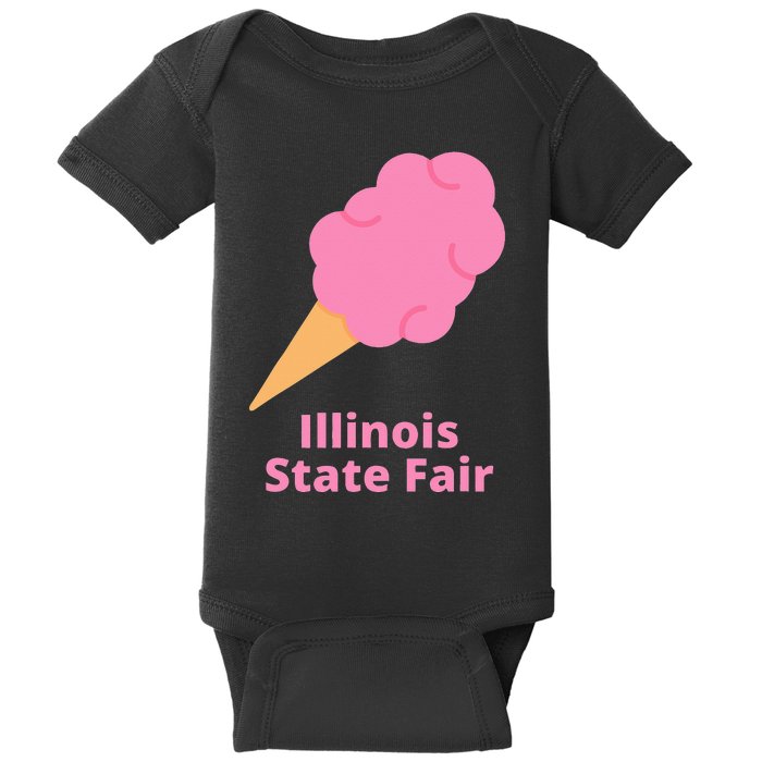 Illinois State Fair Pink Cotton Candy County Fair Baby Bodysuit