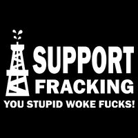 I Support Fracking You Stupid Woke Stripe Pom Pom Beanie