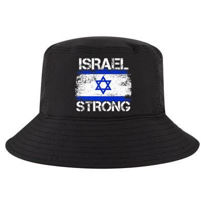 Israel Strong Flag Support I Stand With Israel Cool Comfort Performance Bucket Hat