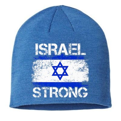 Israel Strong Flag Support I Stand With Israel Sustainable Beanie