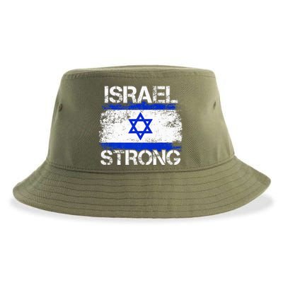 Israel Strong Flag Support I Stand With Israel Sustainable Bucket Hat