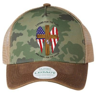 I Stand For The Flag Kneel For The Cross USA Legacy Tie Dye Trucker Hat