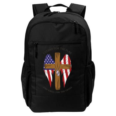 I Stand For The Flag Kneel For The Cross USA Backpack