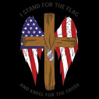 I Stand For The Flag Kneel For The Cross USA Flatbill Hat