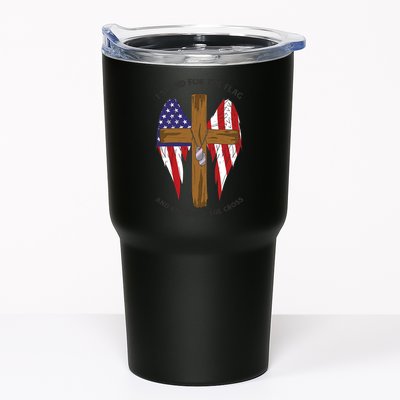 I Stand For The Flag Kneel For The Cross USA Tumbler