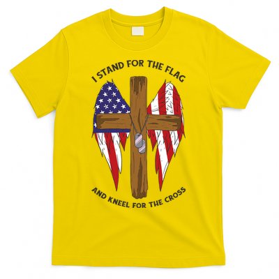 I Stand For The Flag Kneel For The Cross USA T-Shirt