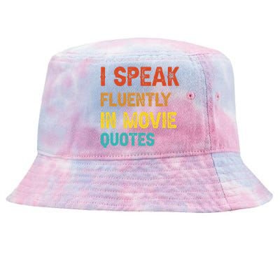 I Speak Fluently In Movie Quotes Funny Essential Tie-Dyed Bucket Hat