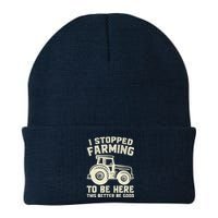 I Stopped Farming To Be Here This Better Be Good Vintage Knit Cap Winter Beanie