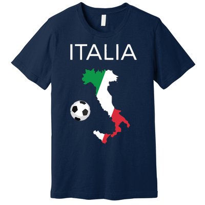 Italy Soccer Forza Azzurri Italian Italia Premium T-Shirt