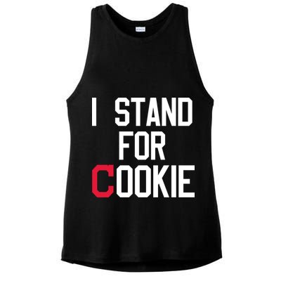 I Stand For Cookie Carlos Carrasco Indians Ladies PosiCharge Tri-Blend Wicking Tank