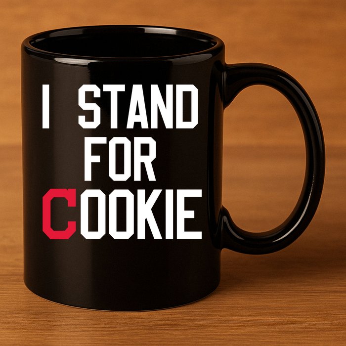 I Stand For Cookie Carlos Carrasco Indians 11oz C Handle Ceramic Mug