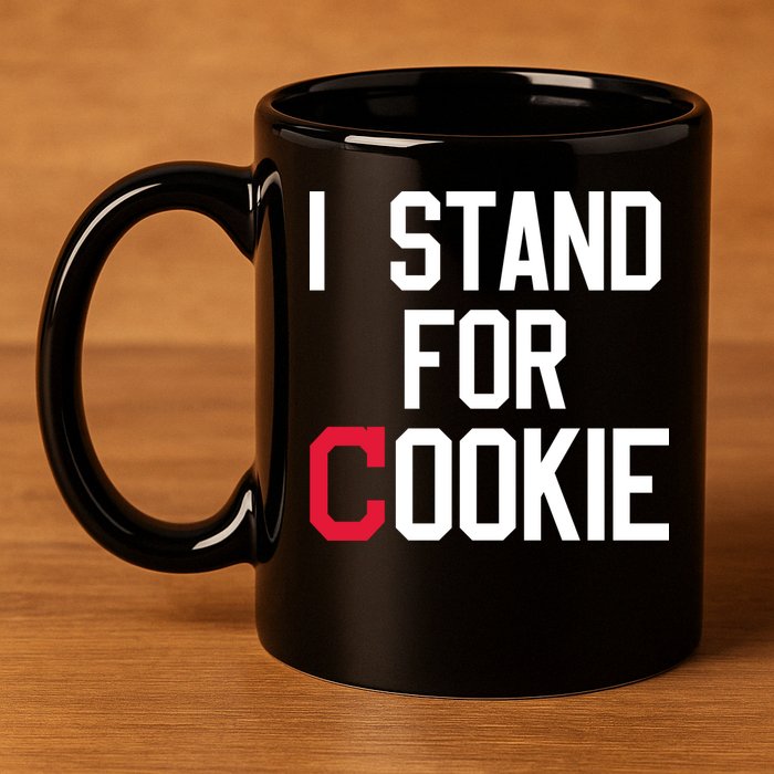 I Stand For Cookie Carlos Carrasco Indians 11oz C Handle Ceramic Mug