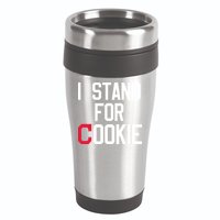 I Stand For Cookie Carlos Carrasco Indians 16oz Travel Tumbler