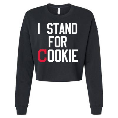 I Stand For Cookie Carlos Carrasco Indians Cropped Pullover Crew