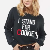 I Stand For Cookie Carlos Carrasco Indians Cropped Pullover Crew