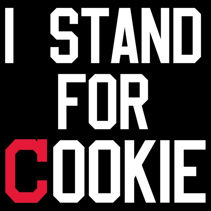 I Stand For Cookie Carlos Carrasco Indians Cropped Pullover Crew
