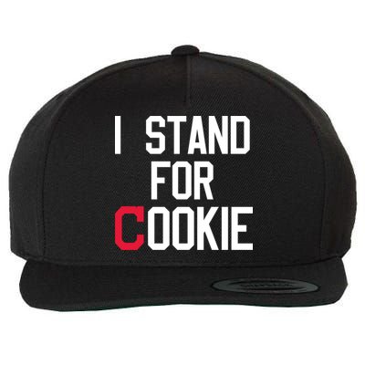 I Stand For Cookie Carlos Carrasco Indians Wool Snapback Cap