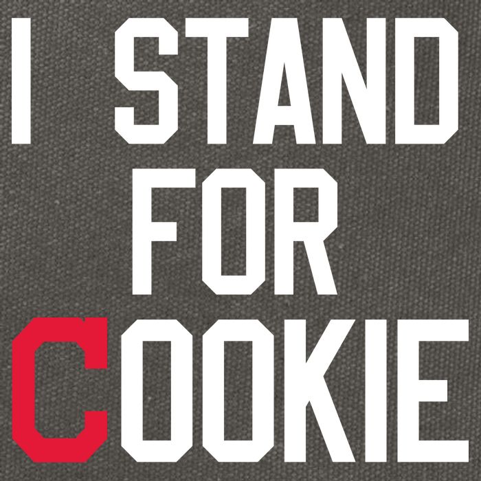 I Stand For Cookie Carlos Carrasco Indians Cotton Canvas Backpack