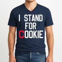 I Stand For Cookie Carlos Carrasco Indians V-Neck T-Shirt