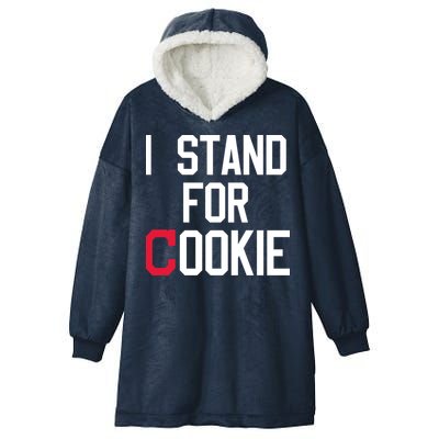I Stand For Cookie Carlos Carrasco Indians Hooded Wearable Blanket