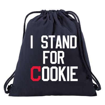 I Stand For Cookie Carlos Carrasco Indians Drawstring Bag
