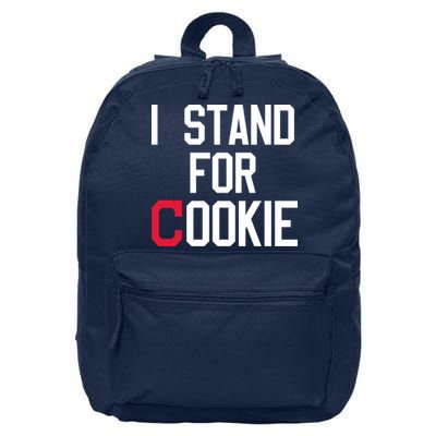 I Stand For Cookie Carlos Carrasco Indians 16 in Basic Backpack